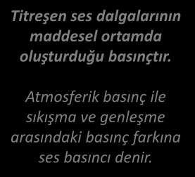 Sesin hızı, ortamı oluşturan maddenin yoğunluğuna, denge basıncına, özgül ısısına (gazlar için), esnekliğine (katı ve