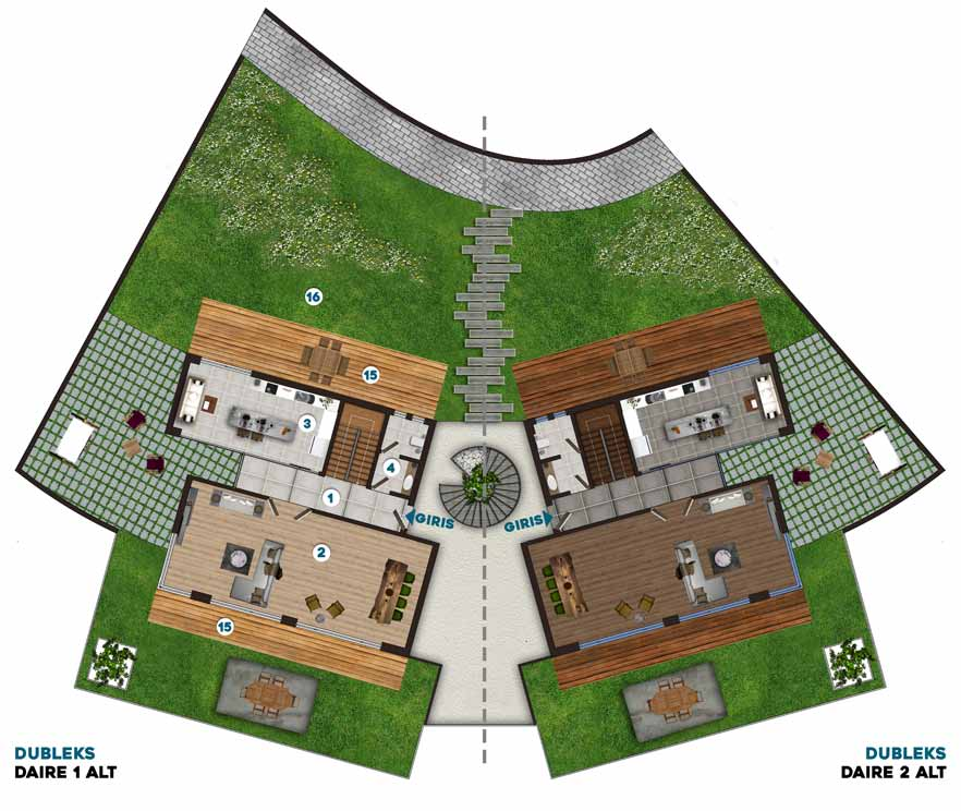 BTİPİ 4+1 DUBLEKS PLANI 307.05 M 2 1. 2. 3. 4. 5. 6. 7. 8. 9. 10. 11. 12. 13. 14. 15.