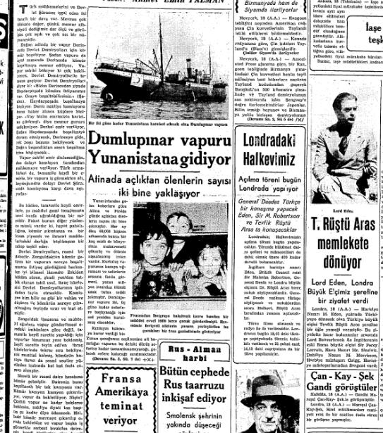 EK: 13 Vatan Gazetesi, 19 Şubat 1942