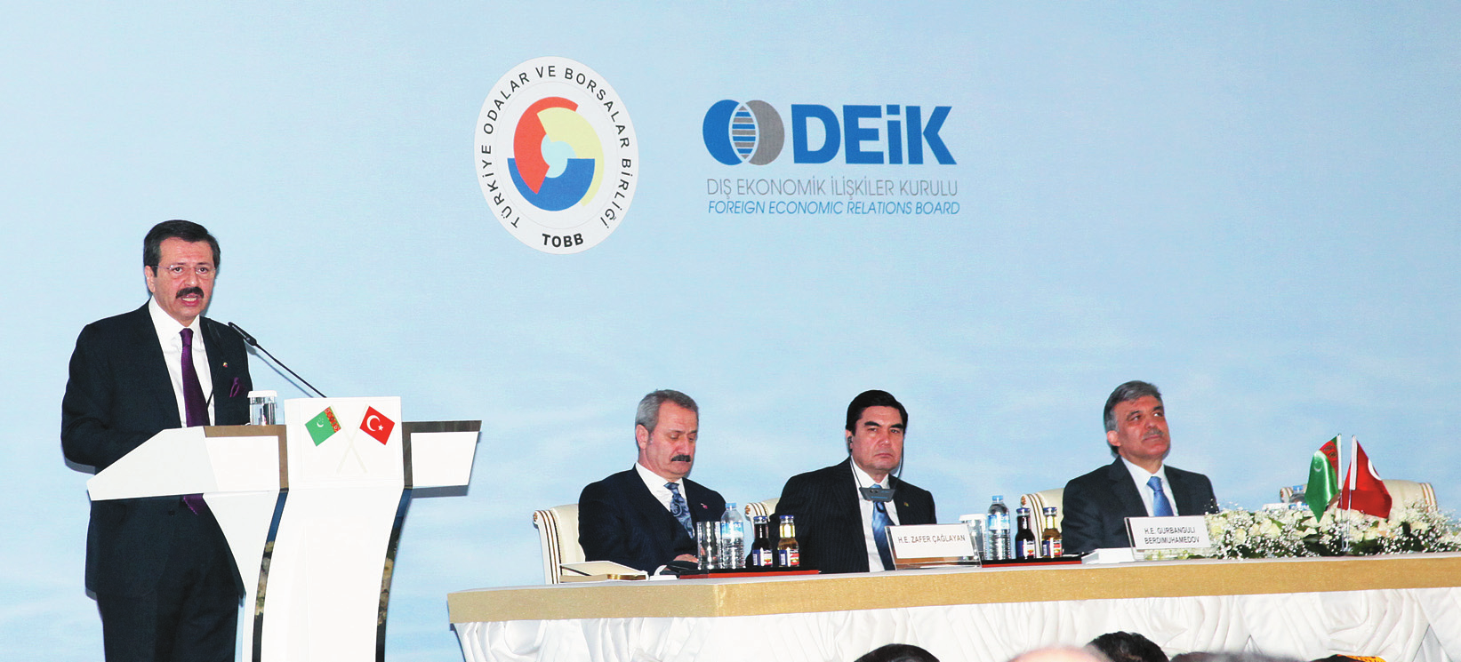 ÜLKE > > Türk-Türkmen İş Forumu nda konuşan TOBB/ DEİK Başkanı M. Rifat Hisarcıklıoğlu, Türkmen halkı artık, özgürlük ve zenginliğin birlikte ilerleyeceğini biliyor dedi. biliriz.