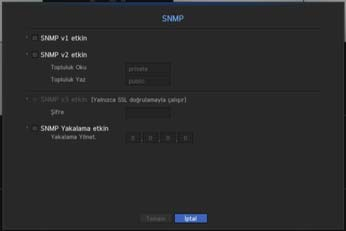 SNMP SNMP protokolünü kullanırken, sistem veya ağ yöneticisi uzaktan ağ cihazlarını ve kullanım ortamını izleyebilir.