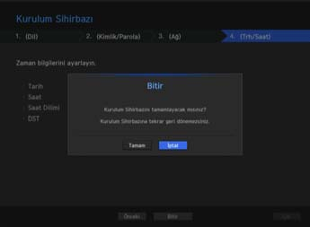 <Ağ> ekranında, ağ erişim yöntemini ve erişim ortamını ayarlayın. Basit bir intranet kullanmak için, <İleri> üzerine tıklayın. Ağ1 (Kamera) : Kameraya bağlanır ve kameradan video beslemesi alır.