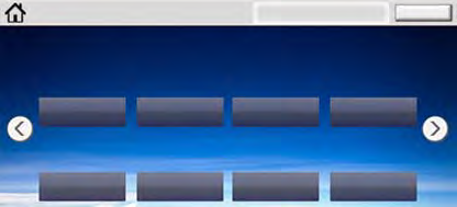 Makinenin Kurulması ve Ayarlanması > Dokunmatik Panel Dokunmatik Panel Ana Sayfa Ekranı Bu ekran, işletim panelindeki [Home] tuşu seçilerek görüntülenir.