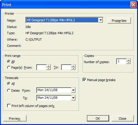 File (Dosya) > Page Setup (Sayfa Yapısı) > Print (Yazdır) seçeneğini belirleyin. 2.