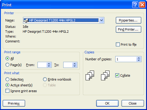 Excel kullanma 1. Office Düğmesini ve Print (Yazdır) öğesini seçin.