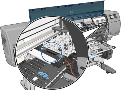 1. Yazıcının ön panelinde öğesini seçin. simgesini seçin, ardından Replace printheads (Yazıcı kafaları değiştir) 2. Yazıcıyı ön panelden kapatın. 3.