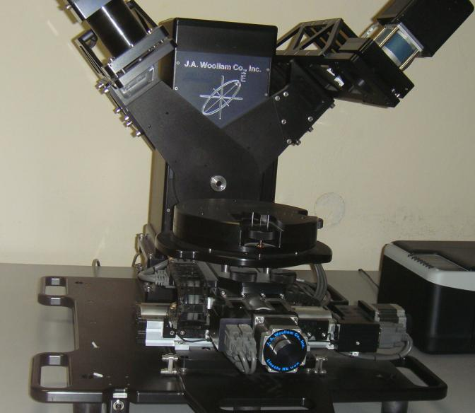 3.3.1 TiO 2 nanokompozitlerin kalınlığının belirlenmesi Optik Malzeme Araştırma laboratuarımızda bulunan Woollam M2000V marka spektroskopik elipsometre (Şekil 3.