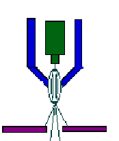 Taramalı elektron mikroskobunun en üst kısmında yer alan elektron tabancası, elektron demetinin yayılmasını gerçekleştirmektedir.