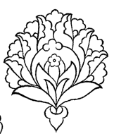 33 Stilize Çiçekler; Hatayi, Türk süsleme sanatının klasik motif1erindendir.