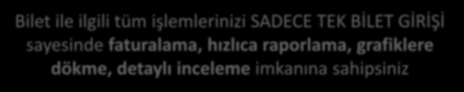 SADECE TEK BİLET GİRİŞİ sayesinde