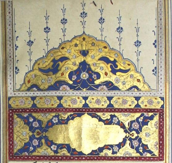 Kanuni sultan süleyman a ait eserde de Fatih döneminin desen, renk ve motif anlayışı devam etmiştir (Resim 5.10.).