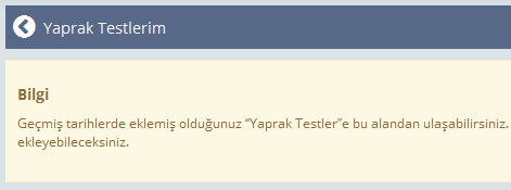 Yaprak Testlerim ile ilgili bilmemiz gerekenler!