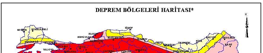 İstanbul da deprem 1940 İtalyan Yapı Talimatnamesi 1944 Zelzele Mıntıkaları Muvakkat Yapı Talimatnamesi 1949 Türkiye Yersarsıntısı