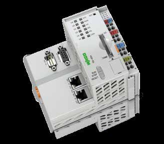 PFC200 Kontrolör Ethernet, Modbus, CAN, CANopen ve Profibus DP Slave haberleşme yapılarını desteklemektedir.