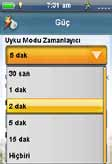 Ekran aydınlatma süresi, pil ömrünü korumak için tuşlara dokunulmayan belirli bir süre sonunda kapanır.