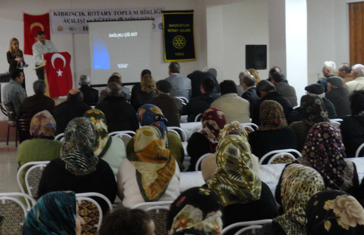 Rotary Toplum Birliğimiz de Eğitim Seminerleri Kıbrısçık Rotary Toplım Birliğimizde - Gıda