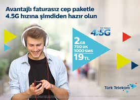 Türk Telekom 2016 Faaliyet Raporu Türk Telekom un Faaliyetleri Türk Telekom, 2016 da yurt dışı kullanımı teşvik etmek için Prime tarifelerindeki müşterilerine yurt dışında geçerli 2GB hediye etmiştir.