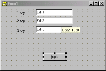 Daha sonra bu butonun onclick olayına gidilip şu kod yazılır. close; Close: bu komut formları kapatmak için kullanılır.