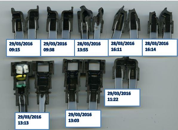 13 kontrol için numune parçalar görsel kontrol yapılır.