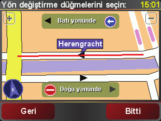 Haritanızda güncelleme yapmak için, Ana Menü'de Harita düzeltmeleri öğesine dokunun ve ardından Harita hatasını düzelt seçeneğine dokunun. Şu güncelleme türleri gösterilir.