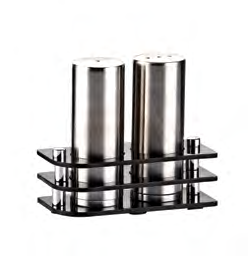 (Parlak) Triple S Model Salt Shaker Set (Glossy) GRV - 04M 3 lü S Model Tuzluk Tk.