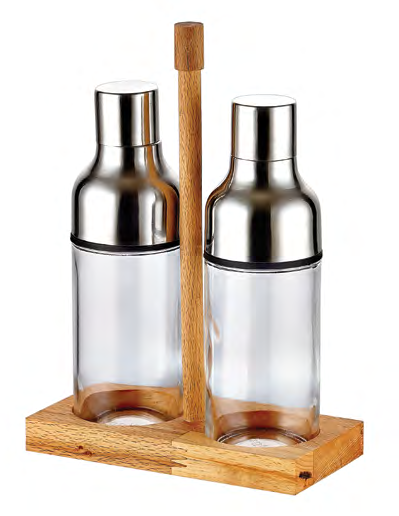 Standlı 4 lü Yağlık Takımı (300 cc) Quartet Oil Container Set