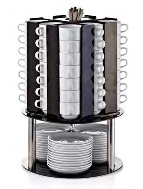 6cm Döner Sosluk Standı Rotating Sauce Bowl Stand 6 cm GRV - SS - 06 Kapasite 136 Adet Capacity 136 it.