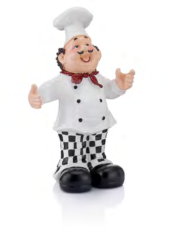 Aşçı Figür (47 cm) Decorative Cook Figure (47 cm)