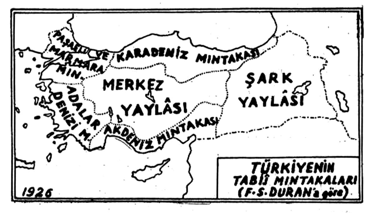 TÜRKİYE NİN TABİİ MINTIKALARI (F.S.