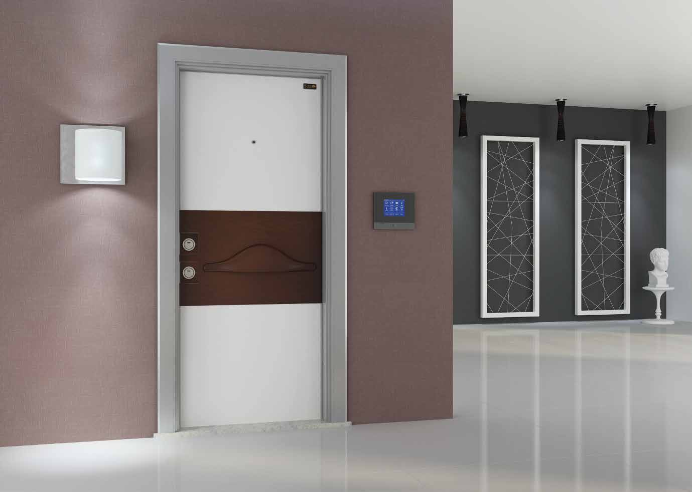 Motta Door series with Polyvinyl Membrane-Coating Polivinil Membran Kaplama Serisi Kapılar Leaf front face has a special design and is coated with polyvinyl membrane on MDF in 18 mm Kanat ön yüz özel