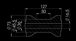 mm Ø 81 x 251 mm / Ø