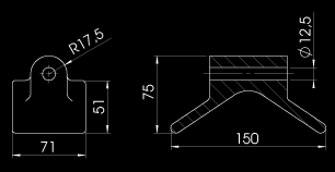 mm / Ø 20,5 mm P B RP54 tipi