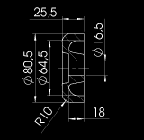 462 Ø 95 x 87 mm / Ø 20,5 mm 1