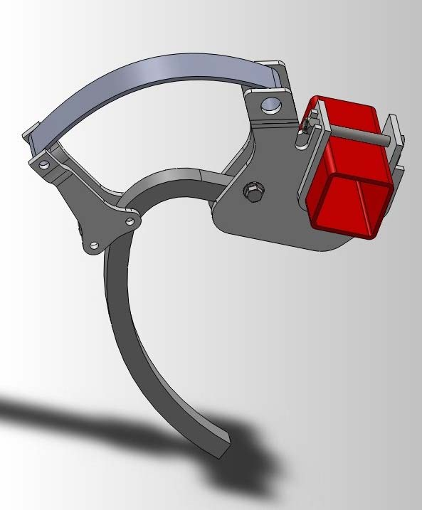 7. YENİ TASARIM SolidWorks 2011 programında kültivatörün ağır tipi olan TİLLER için yeni tasarım yapıldı. Bunun nedeni mevcut kullanılan tiler ayağı 12,2 kg.