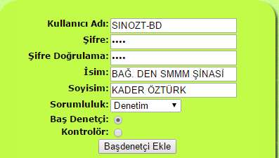 iv. DENETİM PANELİ sayfasında iken AKTİVASYON KODUNU yazarak butonuna basın, AKTİVASYON KODU doğru ise ibaresi gözükür. v.