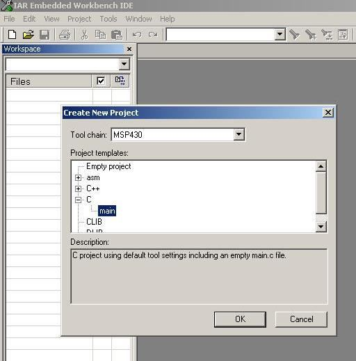 98 EK-6. IAR Embedded Workbench ile Yazılım Geliştirme IAR Embedded workbench başlatıldığında yeni bir çalışma dosyası (workspace) açılır.
