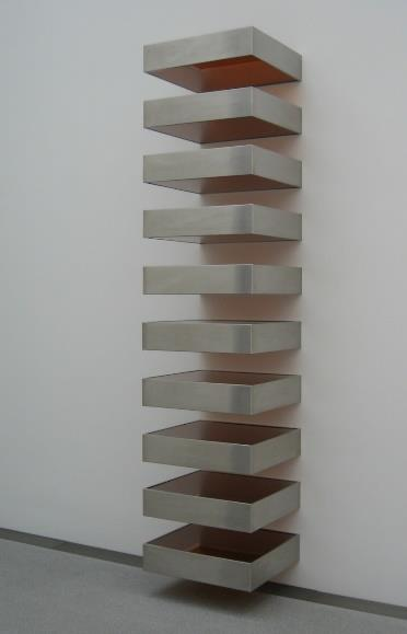 Resim 3. Donald Judd, İsimsiz, 1969, on bakır birim, Guggenheim Müzesi.