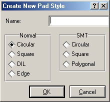 127 Şekil 4.30. New pad style diyalog kutusu 4.2.4.12. New Pad Stack Yeni pad yığını oluşturulmasını sağlar. Bu komutun kullanılmasıyla şekil 4.31 deki diyalog kutusu karşımıza gelecektir.