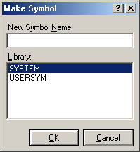 131 New Package Name alanına oluşturulacak yeni kılıfın ismi girilir. Library kısmından ise kılıfın saklanacağı kütüphane belirlenir. Şekil 4.36. Make package diyalog kutusu 4.2.5.3. Make Symbol Yeni sembol oluşturulmasını sağlar.