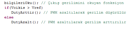 Çevresel birimlerin başlangıç değerine ayarlamak için DSP281x_InitPeripherals.c dosyası kütüphaneye eklenmeli ve InitPeripherals(); komutu çağrılmıştır.