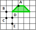 69 AD-SOYAD: SINIF: BAŞARILAR! 1) Aşağıdaki şekil 3 birim aşağı, 2birim sağa ötelendiğinde, A noktasının görüntüsü aşağıdakilerden hangisi olur?
