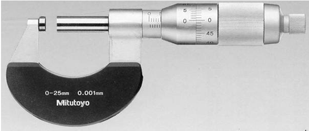 Kullanım Yerlerine Göre Mikrometreler Dış çap mikrometresi Disk tamburlu mikrometreler Dış çap mikrometreleri 0,01, 0,002 ve 0,001 mm