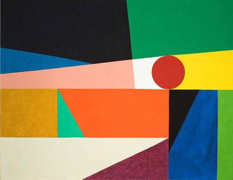 4 Hard-Edge Painting in Tanımı Hard-edge paintingi 1 ilk olarak sanat eleştirmeni Jules Langsner tarafından 1959 da Kaliforniya da açılan Four Abstract Classicists adlı sergideki dört ressamın (Karl