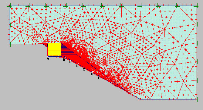 Şekil 9.9 Prj2 hesap ve grafik noktaları 9.5.2.2 Prj2 Plaxis Programı ile Statik Analiz Sonuçları Göçme güvenlik sayısı hesabı: Prj2 in analizi sonucunda elde olunan deplasman, gerilme ve güvenlik sayısı sonuçları Tablo 9.