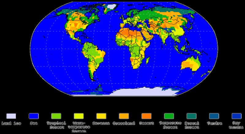 PLİYOSEN DE İKLİM http://en.wikipedia.org/wiki/file:pliocene_megabiome.