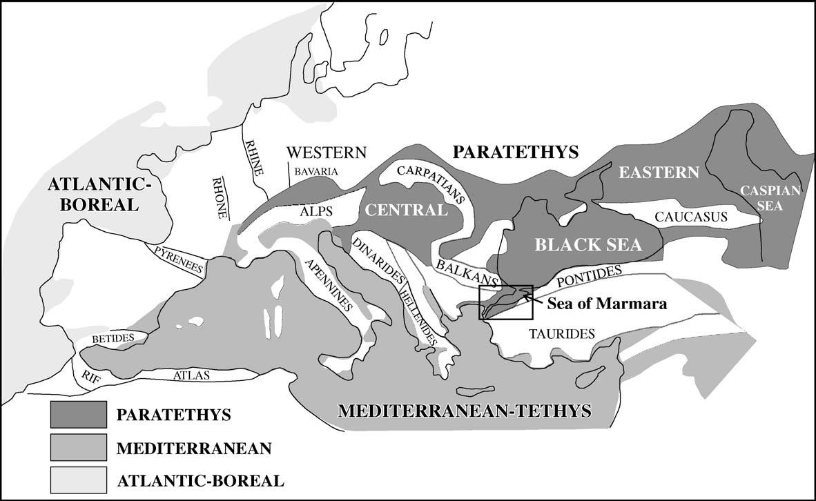 NEOJEN DE TETİS-PARATETİS DENİZLERİ Sedimentary Geology 188 189 (2006) 171 187 Sedimentary Geology 188 189 (2006) 171 187 Avrasya ile Afrika arasındaki sıkışmalı rejim sonucunda Tersiyer boyunca