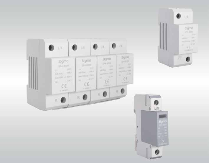 Alçak Gerilim Parafudrları Alçak Gerilim Parafudrları Alçak Gerilim Parafudrları L/N L/N L/N L/N SP4-B00 Uc 255V ln(8/20µs) 00kA lmax(0/350µs) 50kA Up < 2.