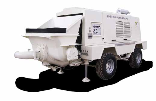 ÇEKİLİR TİP BETON POMPALARI TRAILER TYPE CONCRETE PUMPS Kapasite (m 3 /h) Capacity (m 3 /h) Motor (HP) Engine (HP) Beton Silindiri (Ø mm) Concrete Cylinder (Ø mm) Hidrolik Silindir (Ø mm) Hyraulic