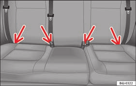 Çocuk koltuğunun takılması ISO- FIX sistem Temeller Üst Bağlantı* tutma kayışları Çocuk koltuğu Üst Bağlantısının* bağlantı noktasına bağlanması 20 Şek. 26 ISOFIX sabitleme halkaları.
