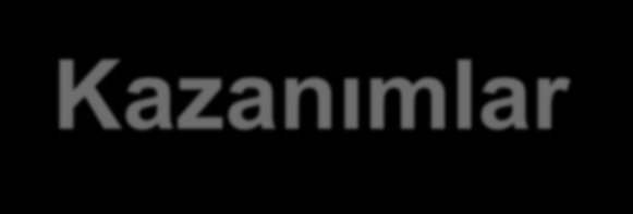 Kazanımlar İşbirliği ve takım çalışması becerileri arttı Ebeveyn, öğretmen ve akranlarla olumlu gelişen etkileşimler Fen, matematik, yazılım ve tasarım konularına içten gelen ilgi Her yıl yeni bir